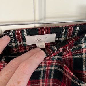 Loft Skirt / Plaid / Excellent Used Condition / Size 12
